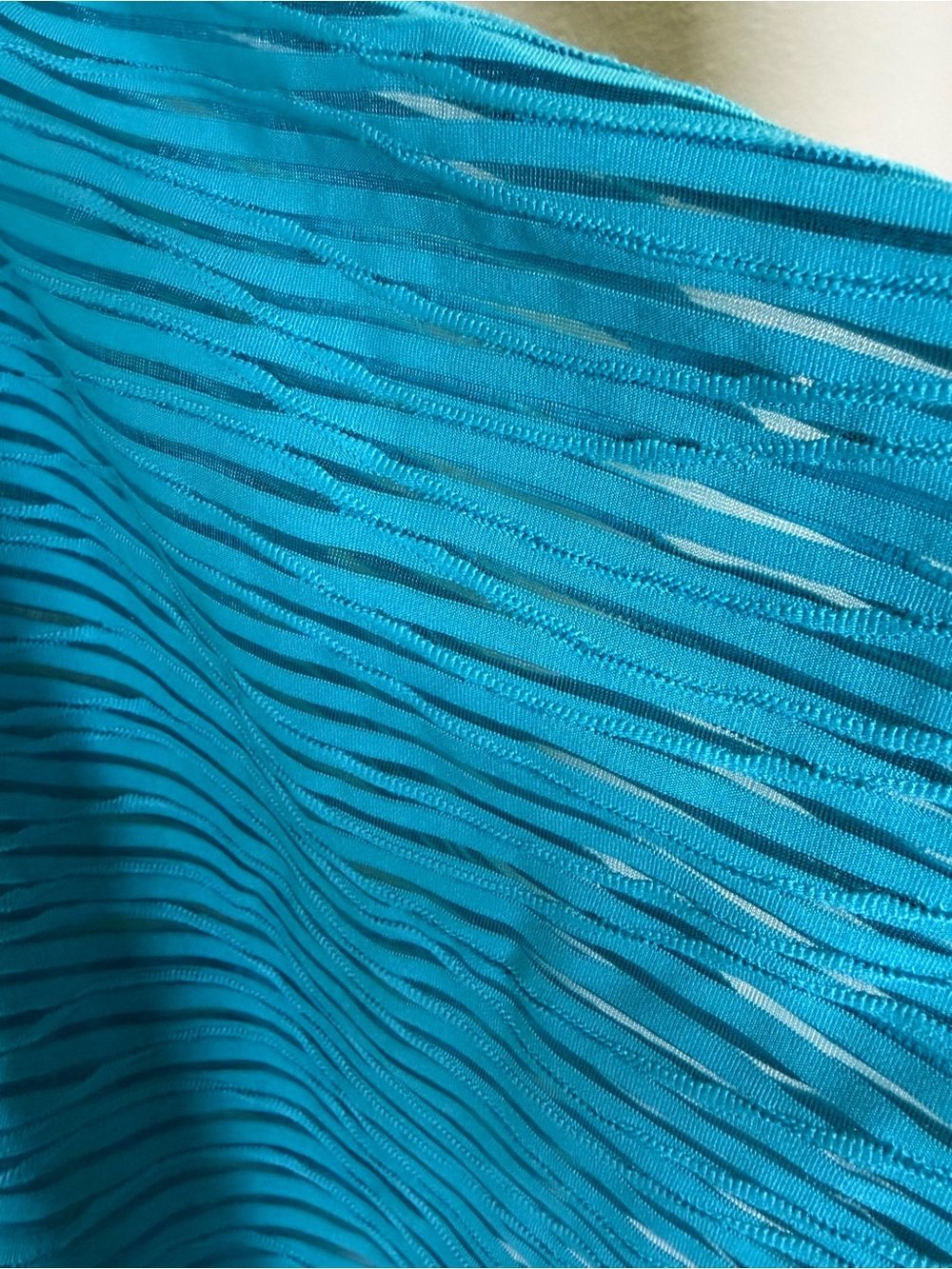 ALYX Turquoise Layered Stripe Top Size 1X Side Ring Detail - Picture 5 of 10